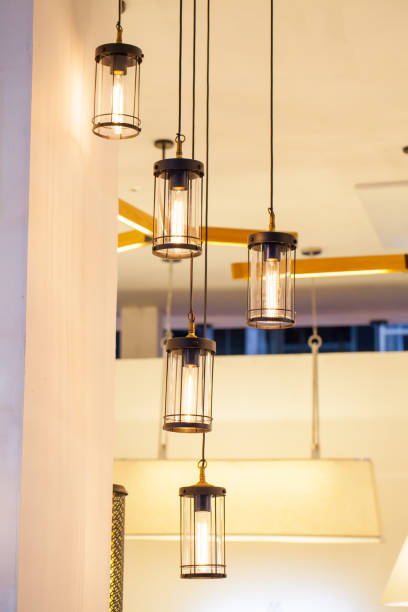 istock Beautiful chandelier. luxury expensive chandelier hanging under ceiling 810896888