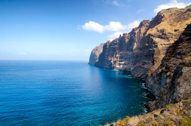 costa de los gigantes, tenerife - tenerife spain national park canary islands fotografías e imágenes de stock