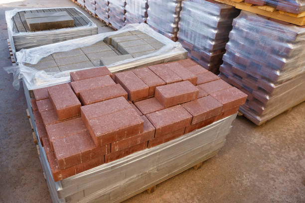 istock Pavers on pallets wrapped in plastic 810908456