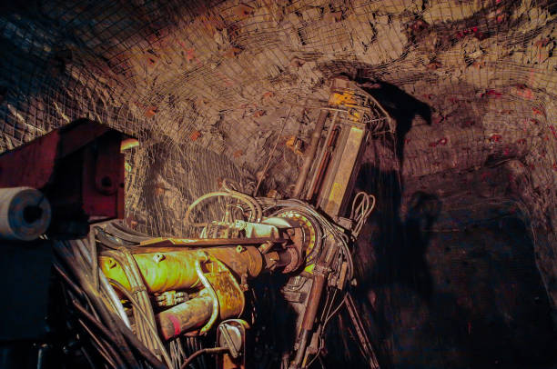 istock Underground Mining Drill and Roof Bolting Equipment 810919806