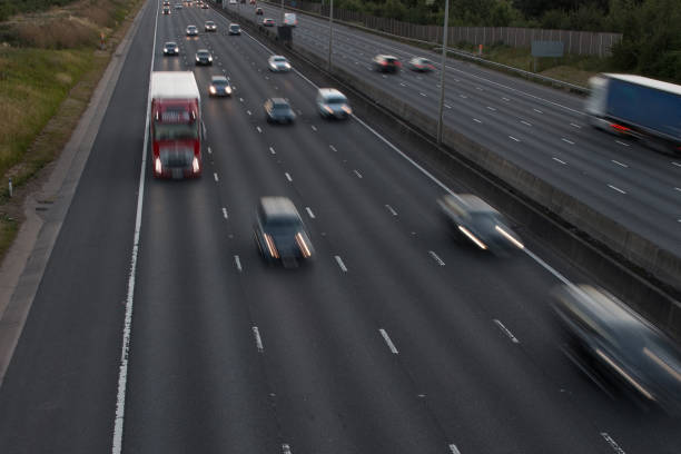 istock Traffic on the motorway at the dusk time 810930500