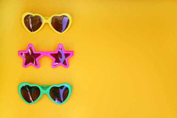 Various shapes of Sunglasses stock photo