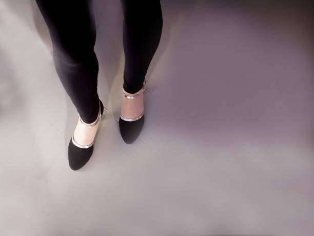 istock Woman dancing with salsa sandals 810936522