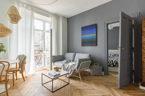 istock Scandi style living room 810937860