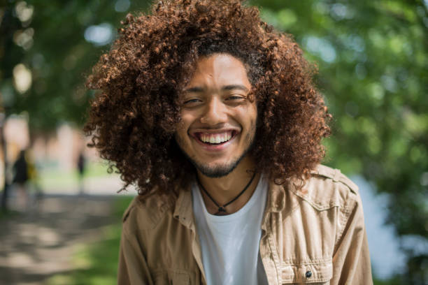 istock Handsome man with afro haircut 810939658