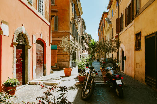 istock Narrow street in Rome 810939980