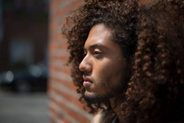 istock Handsome man with afro haircut 810942884