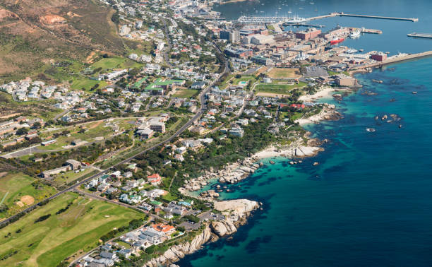 Aerial view of Simonstown (South Africa)