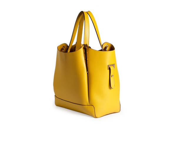 istock Female leather handbag isolated on white background 810974890