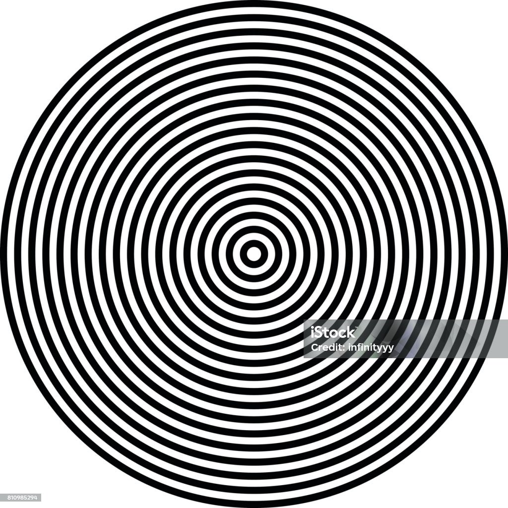 radiating circle graphics isolated on white Stripe Circle vector background, abstract pattern. Radiating circle graphics isolated on white Concentric stock vector