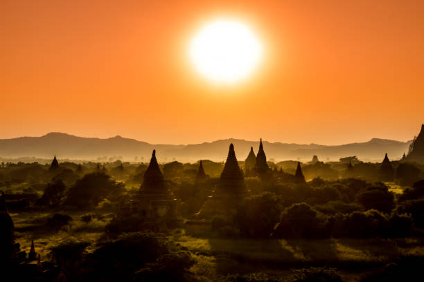 istock myanmar bagan temples light burma travel Pagan Kingdom 810993144