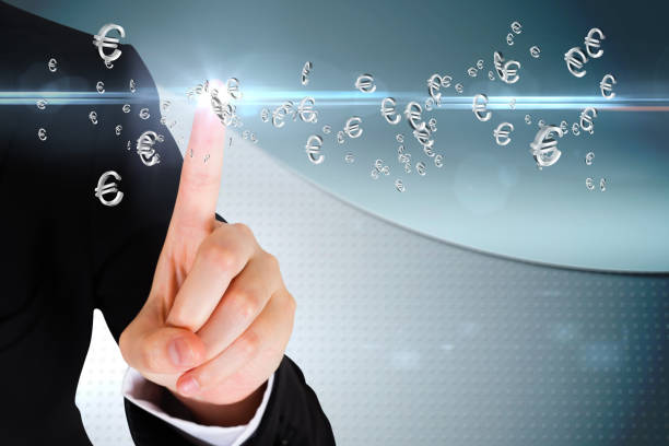 istock Finger pointing to euro signs 811074616