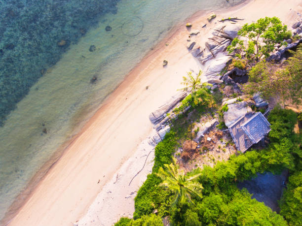istock Aerial view of the beach area 811094438