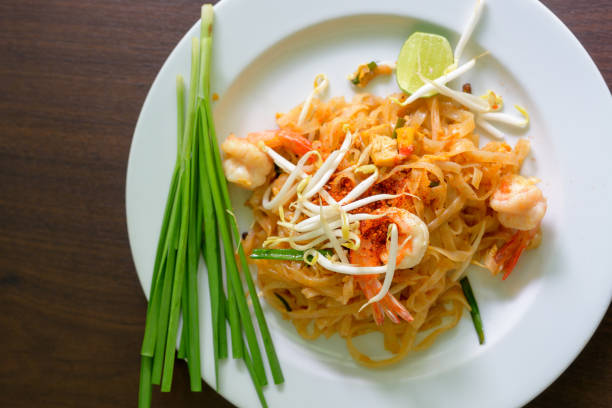 istock Pad Thai Thai Fried Noodles with shrimp 811108888