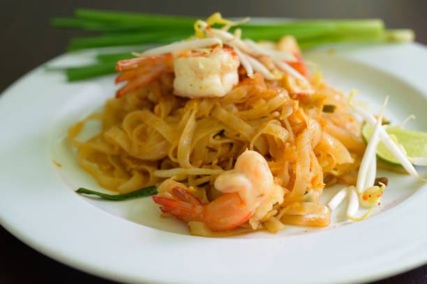 istock Pad Thai Thai Fried Noodles with shrimp 811108894