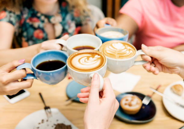 istock Group Of Women Drinking Coffee Concept 811114348