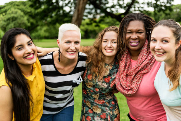 istock Group of Women Socialize Teamwork Happiness Concept 811116180