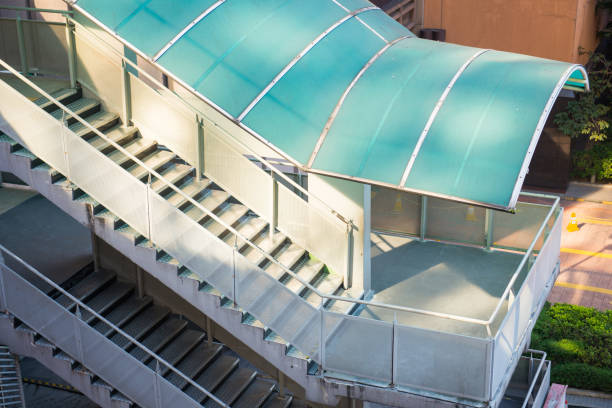 istock overpass with cover in the town 811135300