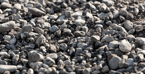 istock Crushed stone on the road as a background 811138088