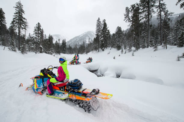 istock Woman on winter extreme vacation. 811144072