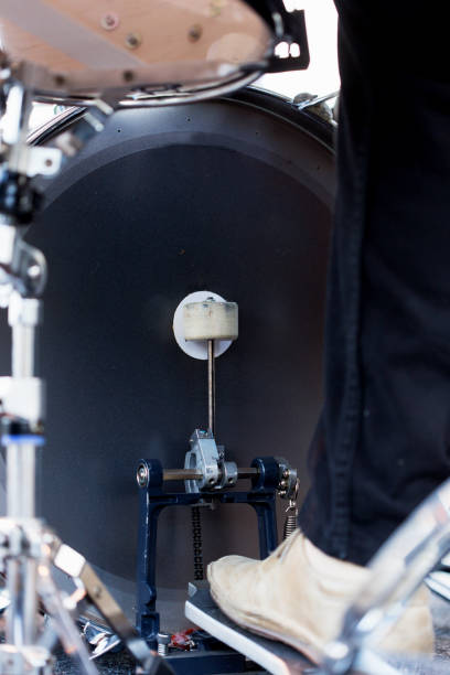 istock Human foot on bass drum pedal 811148696