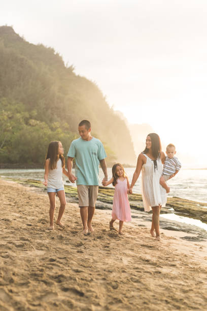 istock Hawaii family vacation on beach 811148882