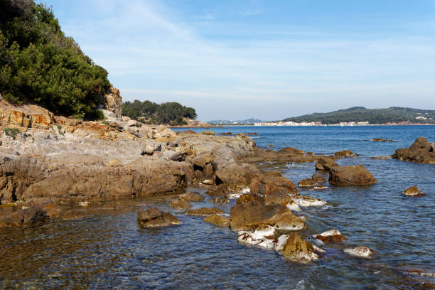Coastal path Fabregas in the French riviera coast