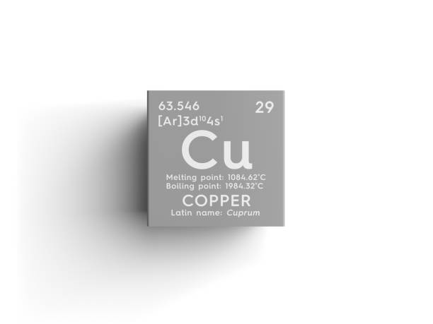 istock Copper. Cuprum. Transition metals. Chemical Element of Mendeleev's Periodic Table. 811162972