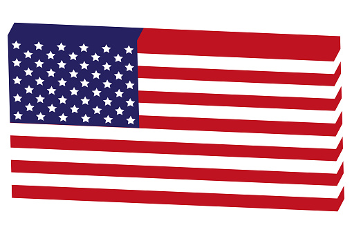 USA 3D Flag