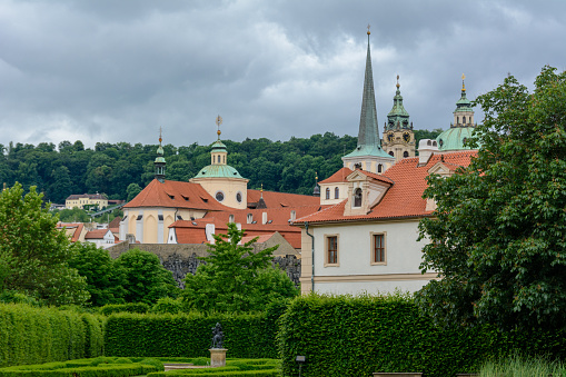 Prague, Czech Republic - June 4, 2017: Wallenstein Garden in Prague, Czech Republic