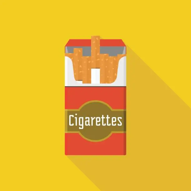 Vector illustration of cigarette