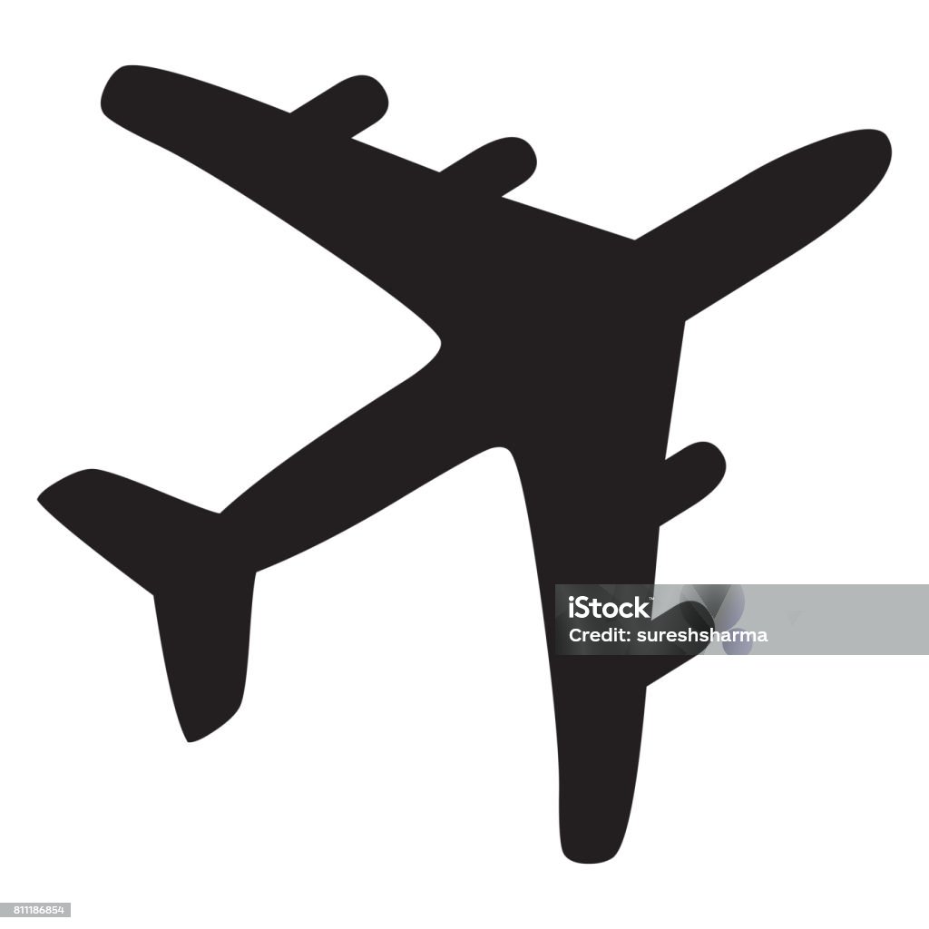 Airplane Icon Icon Symbol Stock Photo