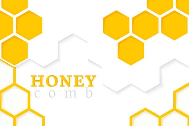 illustrazioni stock, clip art, cartoni animati e icone di tendenza di sfondo nido d'ape. illustrazione vettoriale dello sfondo esagonale geometrico - hexagon honeycomb repetition connection