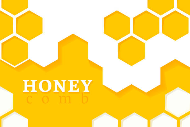 Honeycomb Background. Vector Illustration of Geometric Hexagons Background Honeycomb Background. Vector Illustration of Geometric Hexagons Background bee patterns stock illustrations