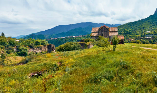 パノラマ古代アルメニア修道院 akhtala - armenian culture armenia saint monastery ストックフォトと画像