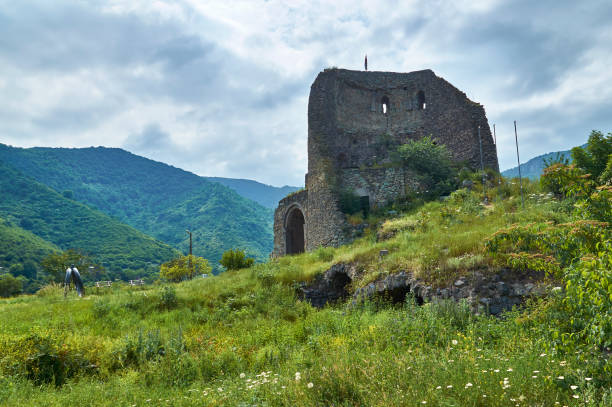 istock Ruins of a tower in ancient armenian monastery Akhtala 811246554