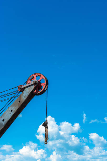 istock Boom crane on the sky background. 811256176