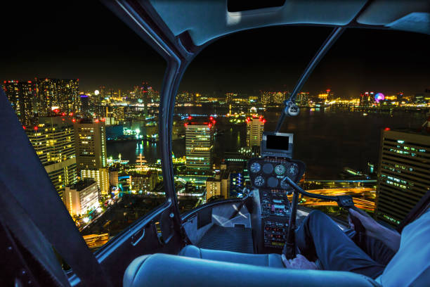 istock Tokyo cityscape Helicopter 811271382
