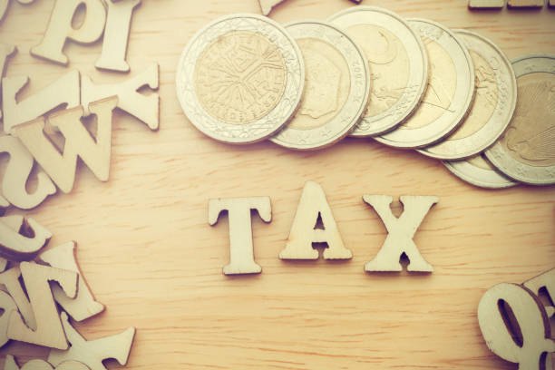 istock Tax Concept with wooden letters 811274880
