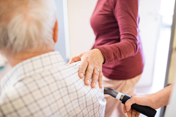istock Senior couple in hospital 811279894