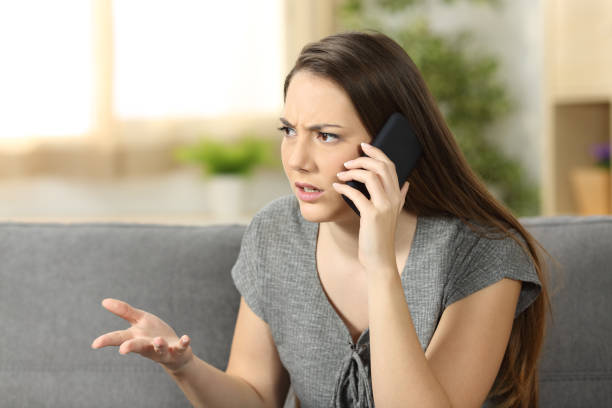istock Angry woman arguing during a phone call 811293882