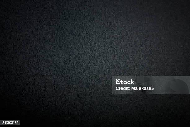 Black Leather Stock Photo - Download Image Now - Textured, Black Color, Plastic