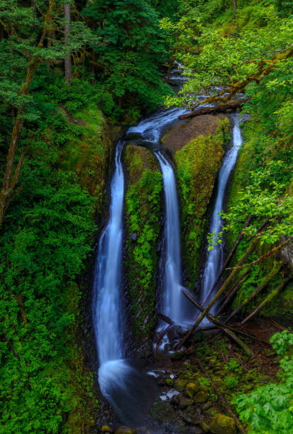 cascate triple - triple falls immagine foto e immagini stock