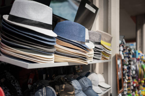 istock Hats showcase perspective market shop. 811310552