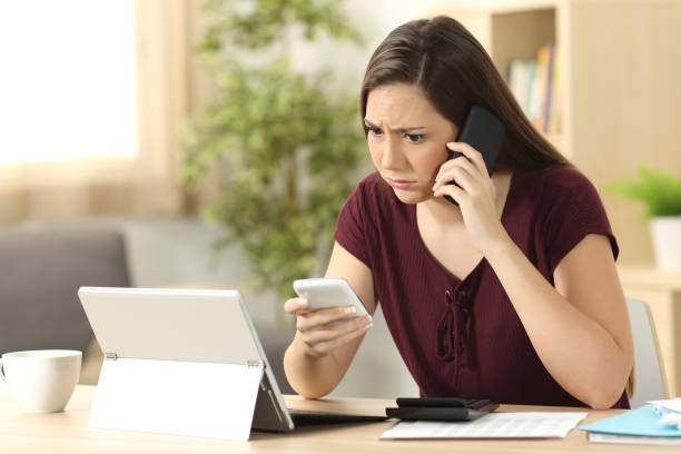 istock Overworked entrepreneur working on line at home 811314458