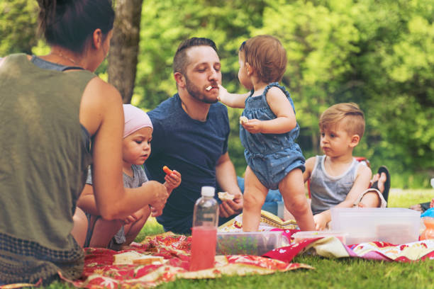 istock Millennial Family having a picnic 811322454
