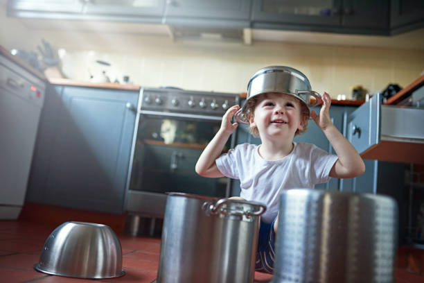 istock He's found other uses for Mom's pots 811329016