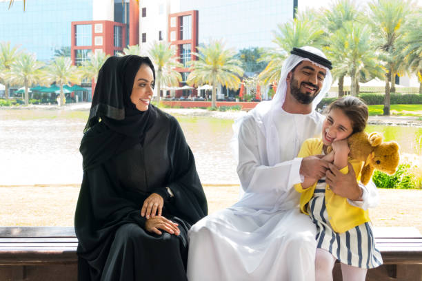 istock Middle Eastern family in the park 811329066