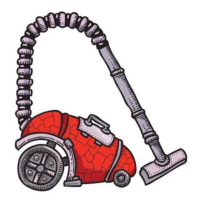 Cartoon Image Of Vacuum Cleaner Stock Illustration - Download Image Now -  Appliance, Art And Craft, Art Product - iStock