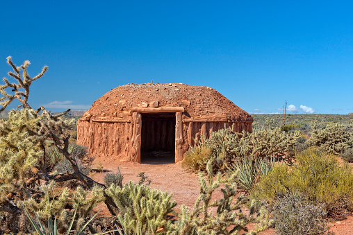 hogan, traditional dwelling of the Navajo people, southwestern United States